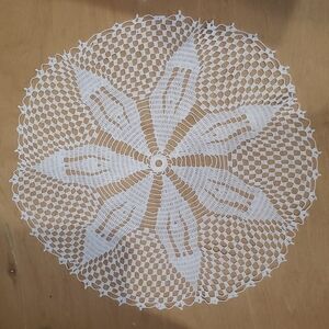 White Handmade Doily NWOT